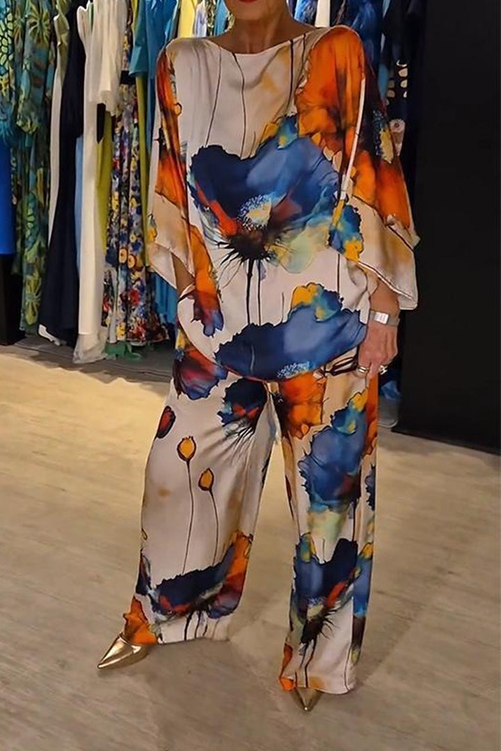 Moda feminina Patricia: conjunto estampado vibrante. Duas peças ousadas para looks de verão.