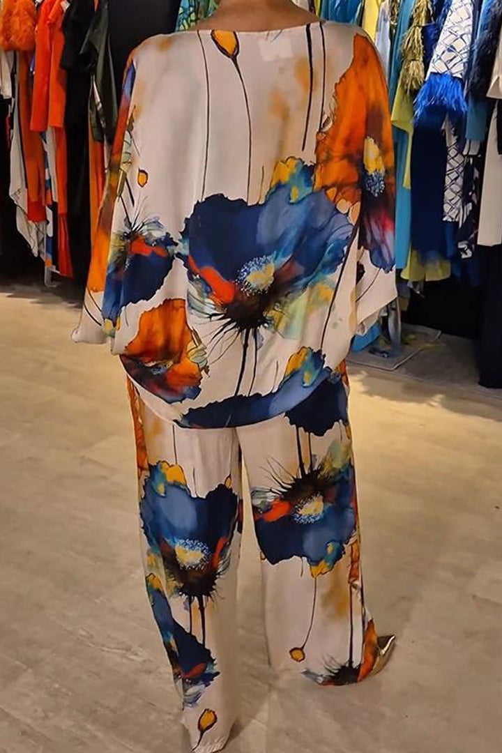Roupa feminina Patricia, conjunto duas peças estampado. Estilo ousado e elegante para verão.