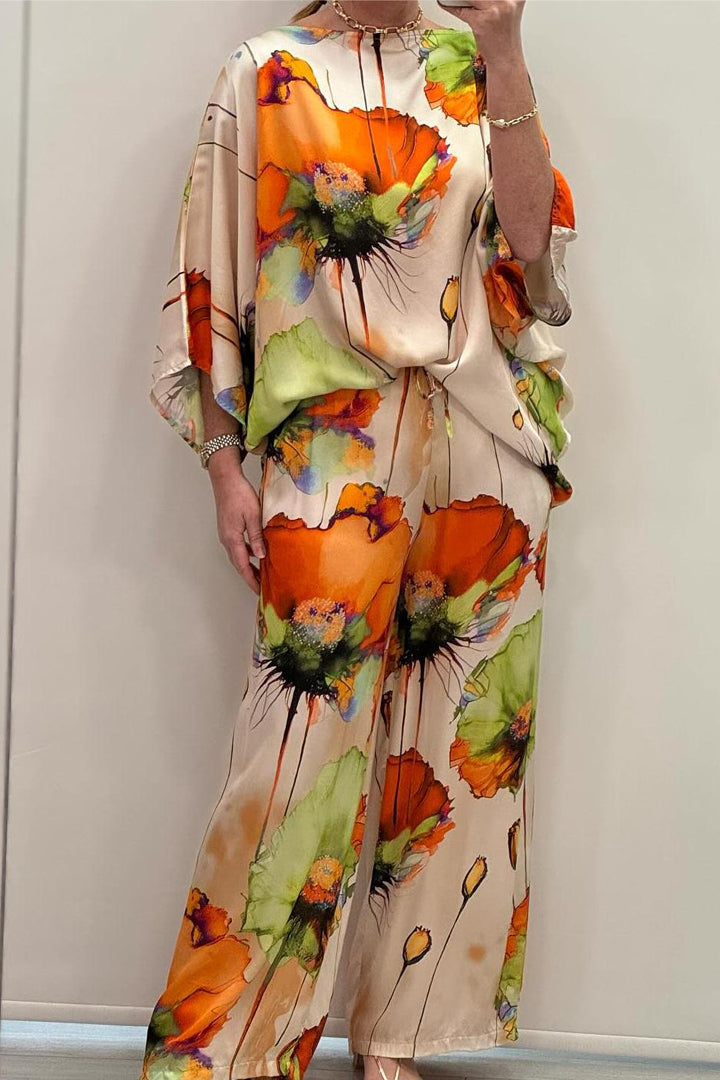 Estiloso conjunto feminino Patricia. Estampado, vibrante e perfeito para o verão e a primavera.