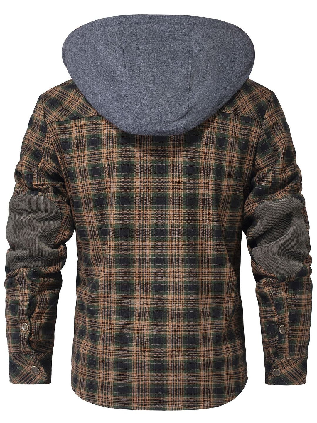 Jaqueta masculina casual Woodland para o inverno. Casaco com capuz, oferece conforto e proteção contra o vento.