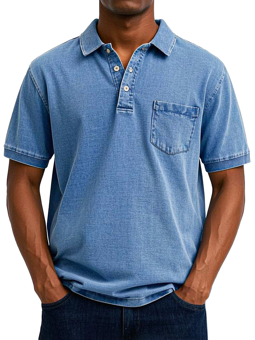 Camisa Polo Vintage Masculina: estilo casual e conforto duradouro para o verão, moda retrô.