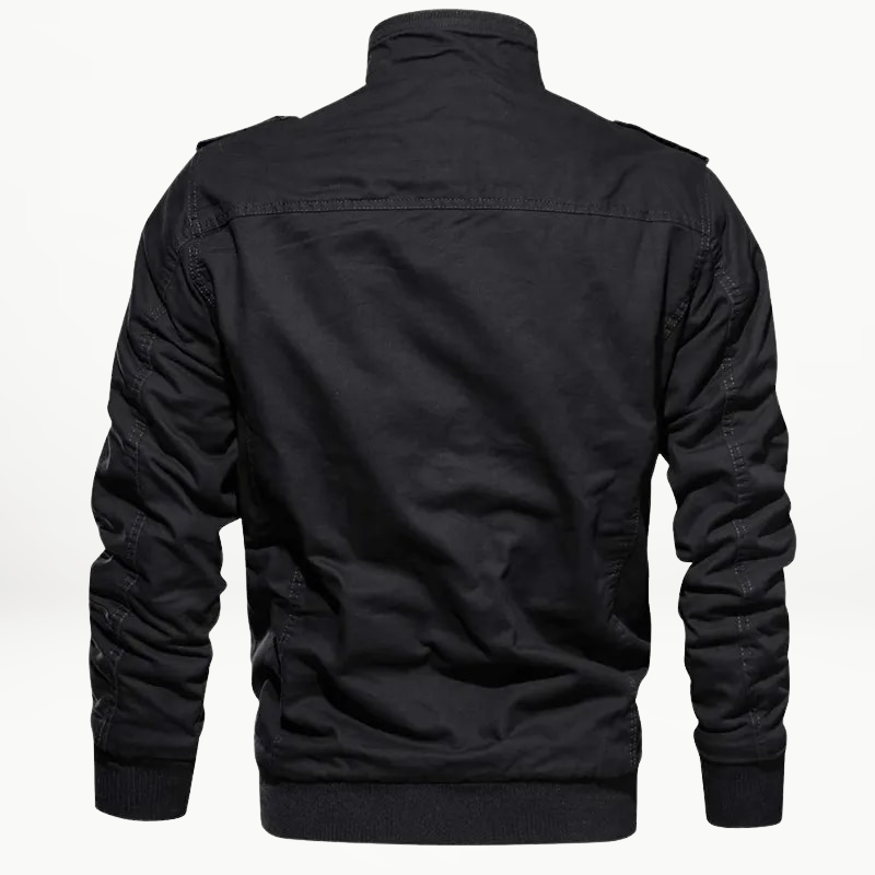 Jaqueta masculina aconchegante para o inverno, com fecho de zíper durável. Ótima para o dia a dia e atividades.