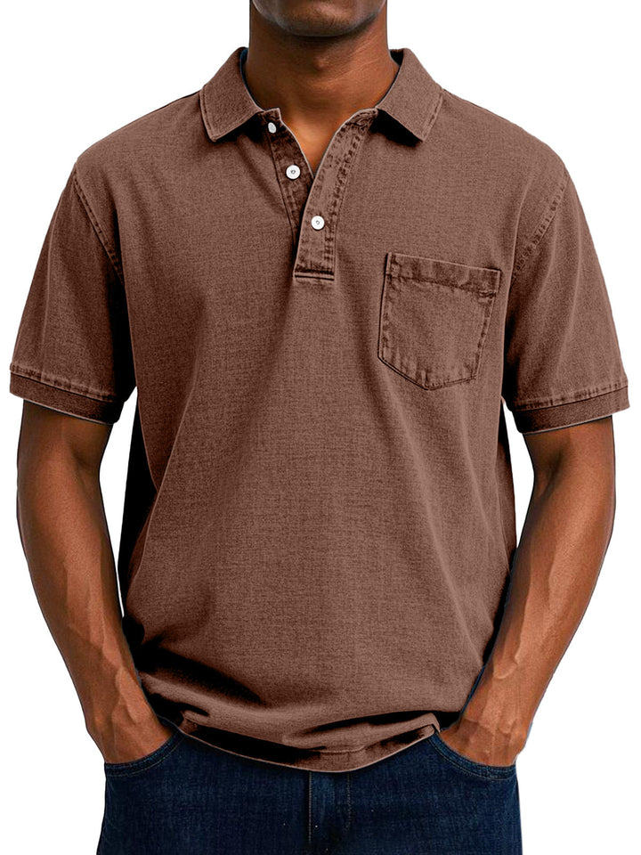 Camisa polo masculina vintage em tamanhos grandes, conforto e estilo casual para moda.