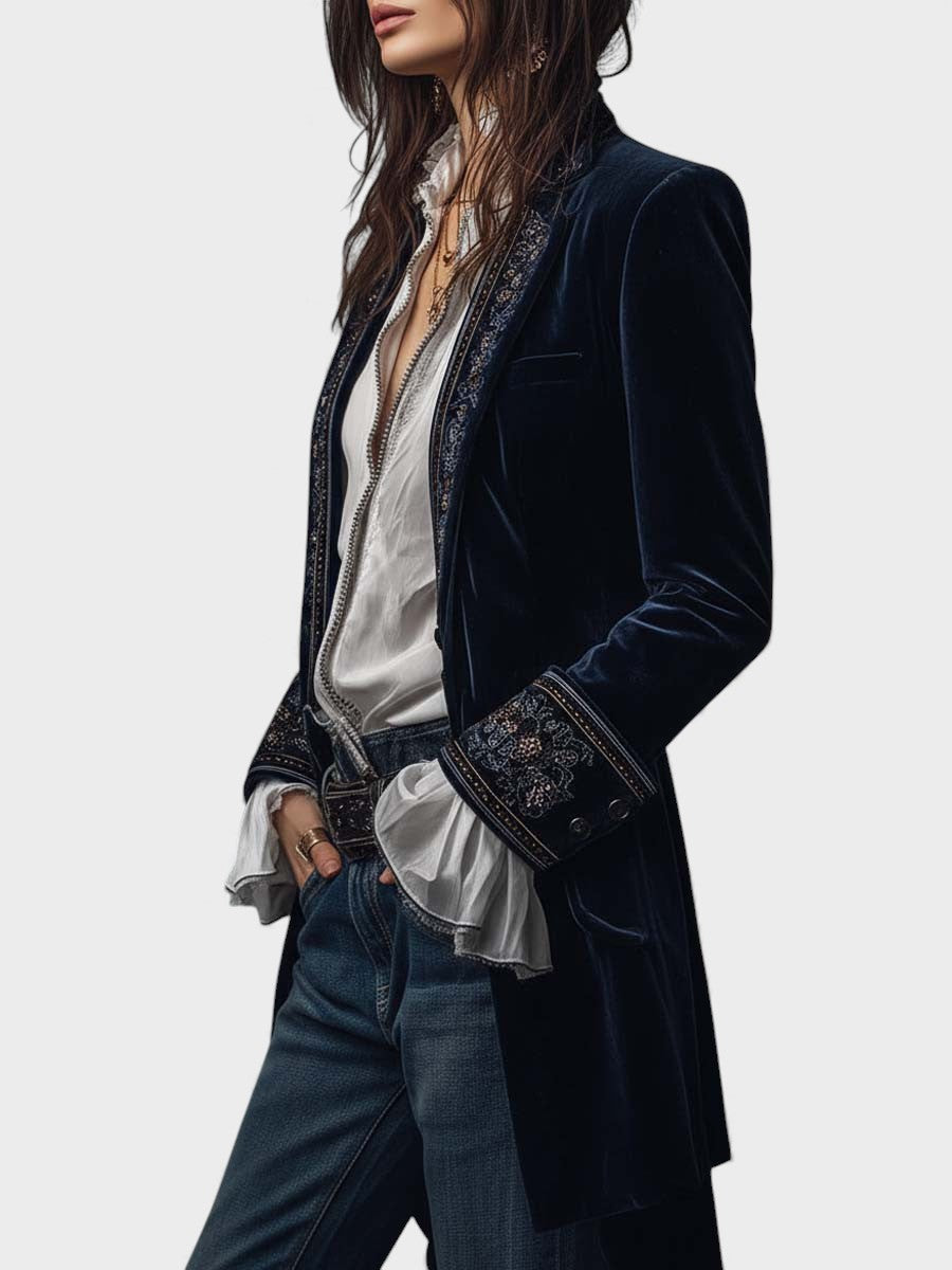 Peça versátil de vestuário: casaco feminino elegante, ideal para outono e inverno. Jaqueta sofisticada e confortável.