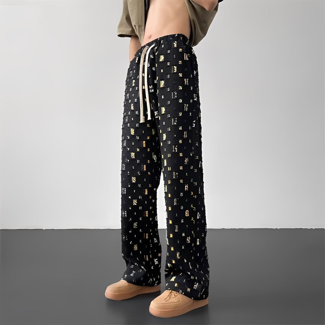 Moda masculina: calças de corte reto estilosas, confortáveis para uso diário. Uma peça versátil e elegante.