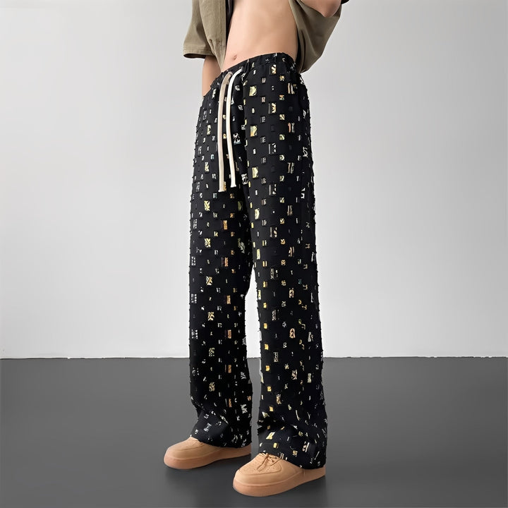 Moda masculina: calças de corte reto estilosas, confortáveis para uso diário. Uma peça versátil e elegante.