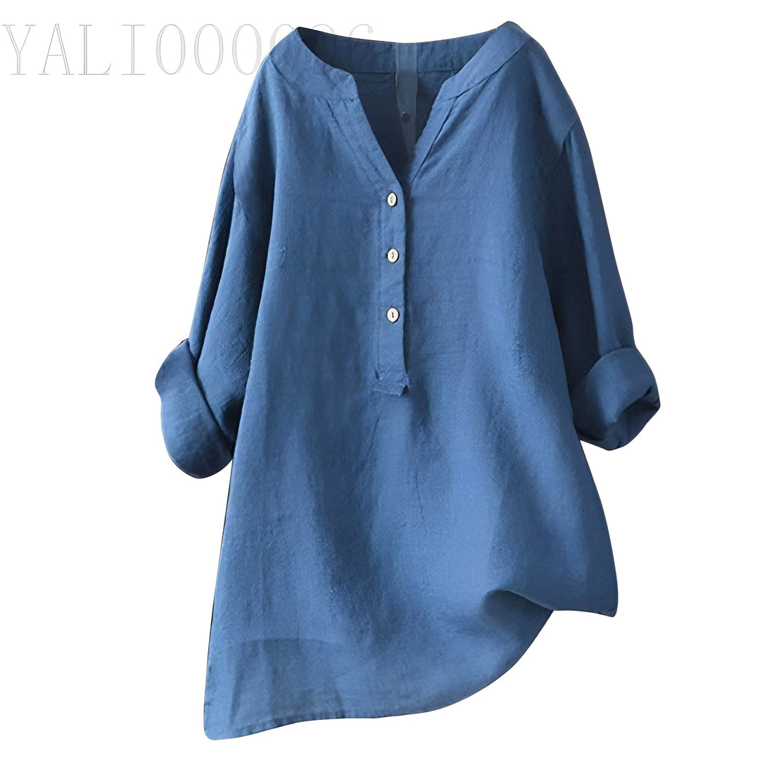 Blusa feminina Bethany moderna e solta, com caimento perfeito para conforto diário, ideal para looks de verão casuais.