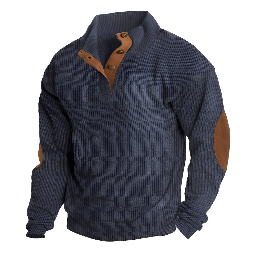 Pullover masculino vintage para inverno, agasalho estiloso e aconchegante. Perfeito para roupas masculinas.