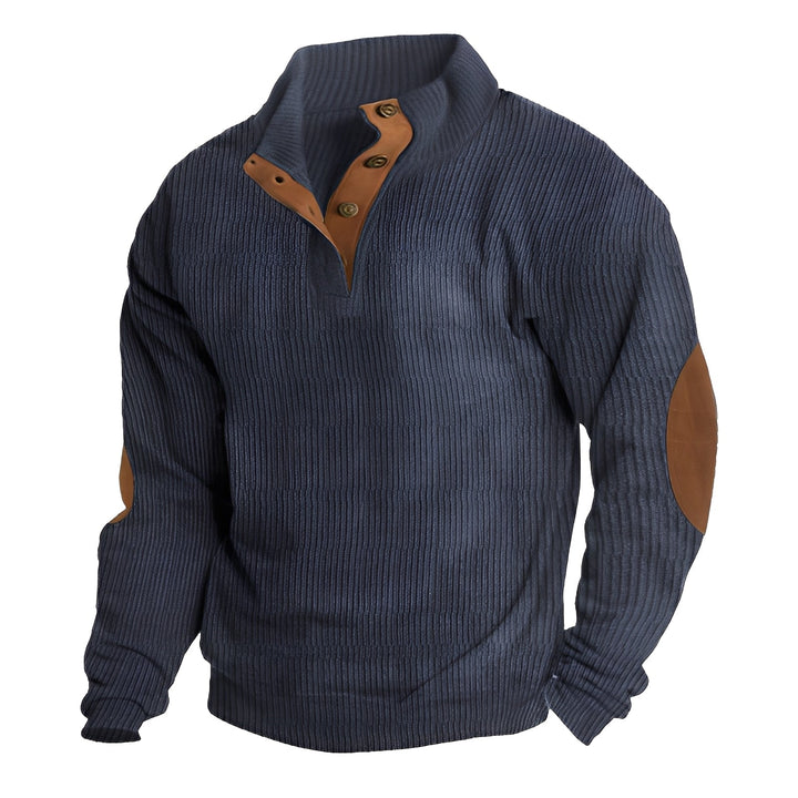 Pullover masculino vintage para inverno, agasalho estiloso e aconchegante. Perfeito para roupas masculinas.