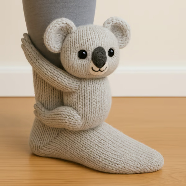 Meias unissex antiderrapantes de animais, perfeitas para momentos de conforto em casa. Divertidas e quentinhas.