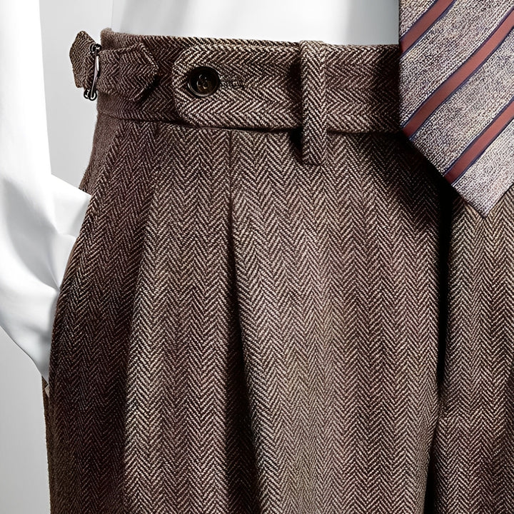 Calças masculinas soltas e confortáveis para estilo casual diário. Roupa versátil de moda masculina.