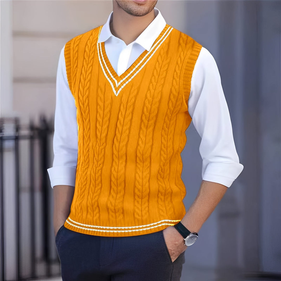Colete masculino Bobbie decote V para estilo versátil. Ideal para camadas e moda casual de verão.
