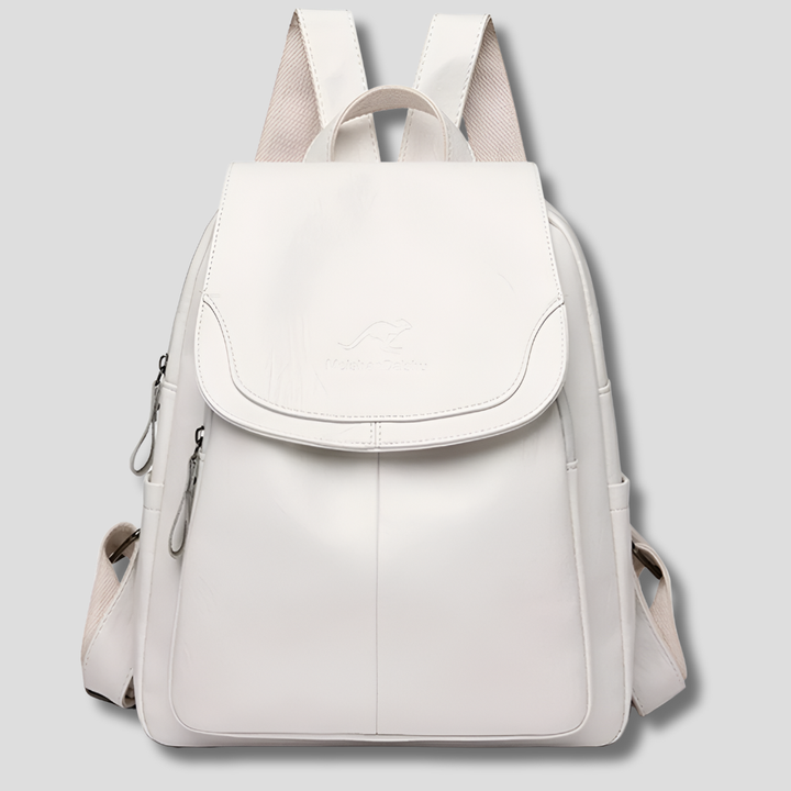 Mochila feminina elegante para trabalho. Design sofisticado e organização para o dia a dia.