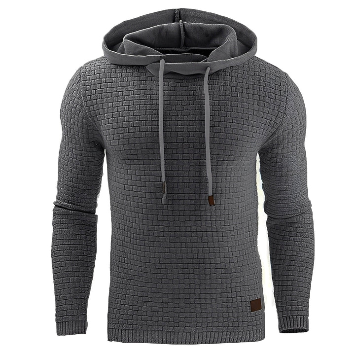 Moda masculina: camisola descontraída de manga comprida, essencial para o conforto e estilo no inverno.