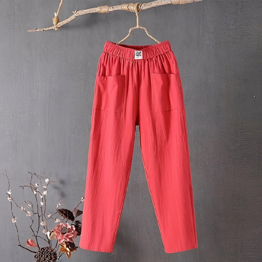 Calça Maisy feminina de verão, casual com estilo moderno. Ideal para conforto e moda no lazer.