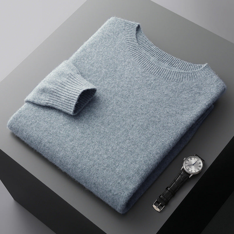 Suéter masculino Oscar, moda de inverno aconchegante, pulôver estiloso para conforto no outono.