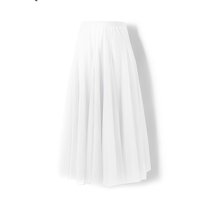 Vestuário feminino: saia plissada midi, um toque de elegância no seu dia.