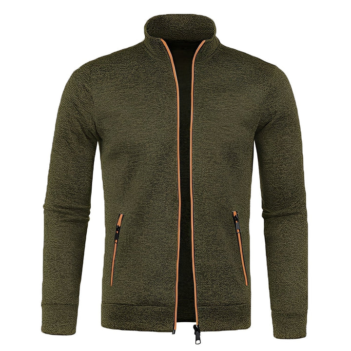 Jaqueta masculina moderna e versátil, roupa de dia a dia, casaco confortável para homem.