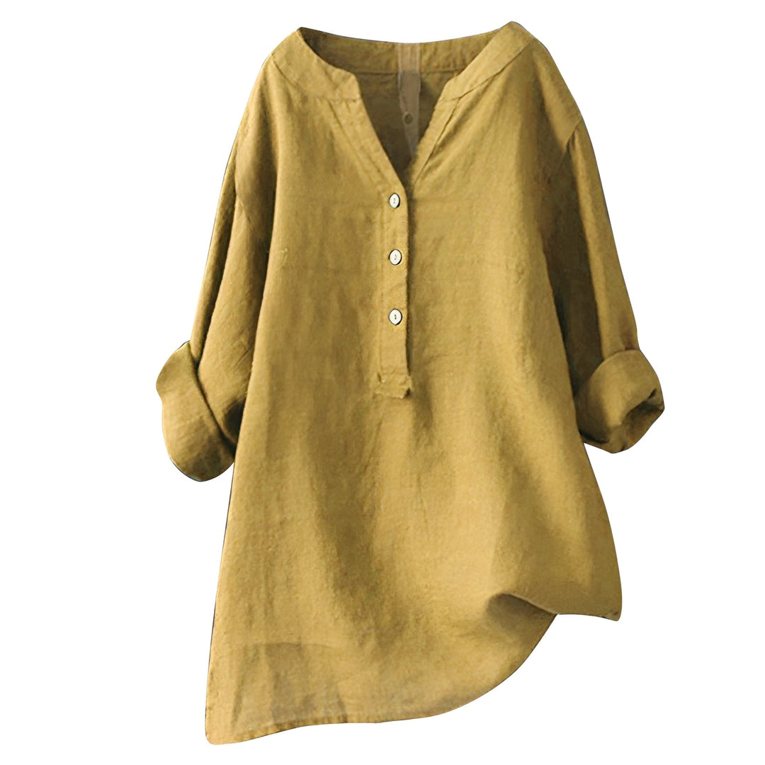 Blusa feminina solta Bethany para conforto diário, estilo casual elegante, perfeita para moda de verão e versátil.