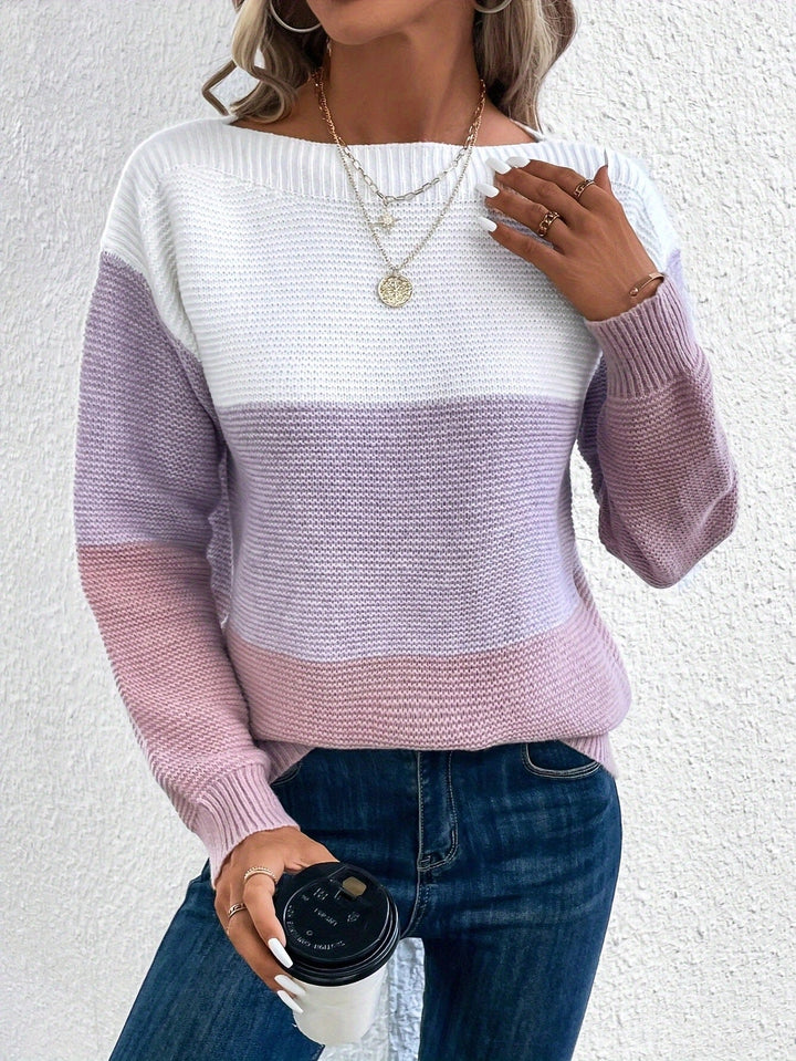Camisola feminina quente e elegante com gola alta, essencial para conforto na moda de inverno.