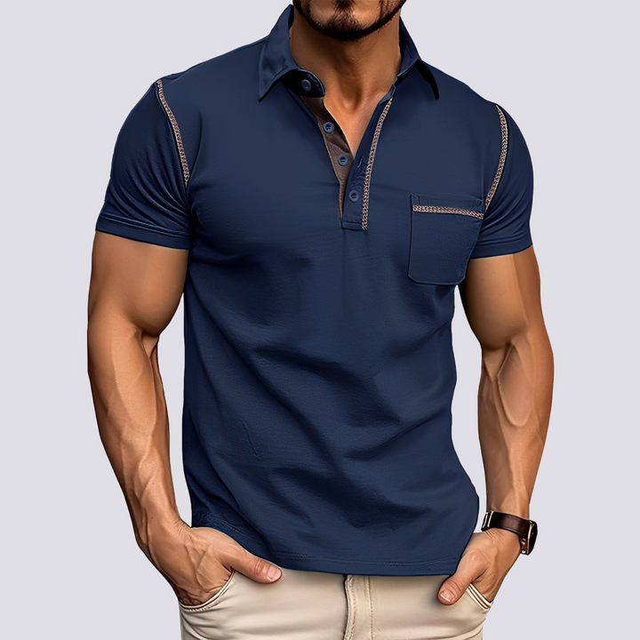 Camisa polo masculina para o verão: conforto, respirabilidade e estilo casual. Um básico essencial.
