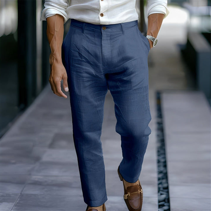 Calças folgadas masculinas para lazer, oferecendo conforto superior e estilo descontraído para o dia a dia.