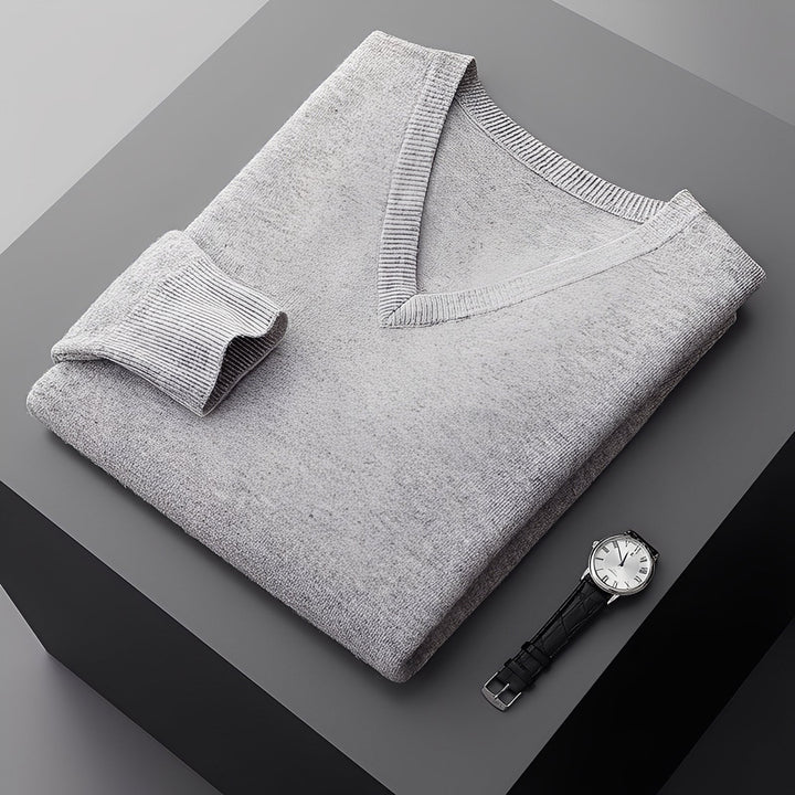 Suéter masculino Myron, roupa masculina versátil e atemporal para um visual casual elegante.