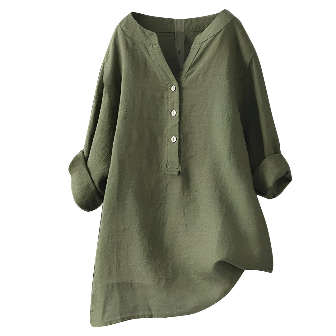 Blusa feminina Bethany elegante e casual, design solto para conforto e estilo no dia a dia ou lazer.