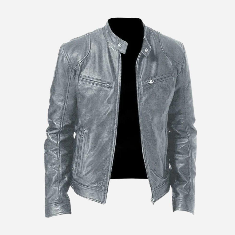 Casaco masculino casual com design moderno e elegante. Ideal para o conforto no outono e inverno, moda masculina.