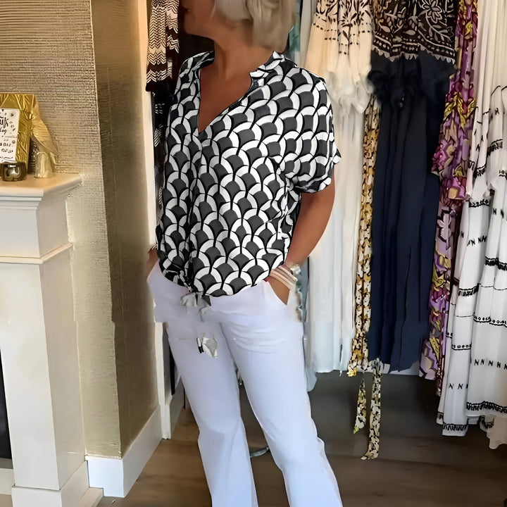 Top feminino estampado moderno, blusa de verão em diversas cores, super confortável e estilosa, tamanhos grandes.