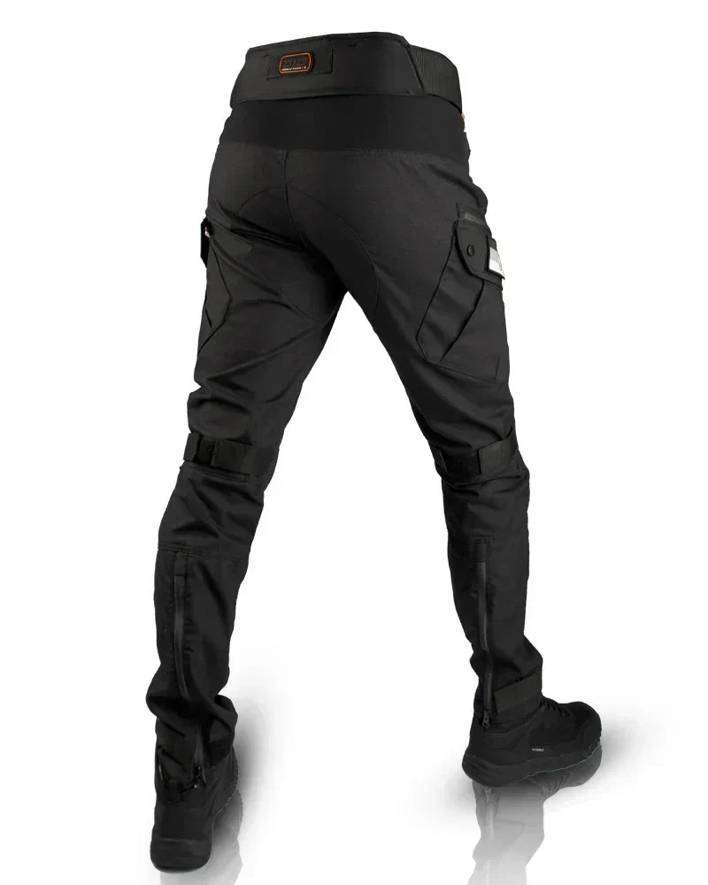 Calças táticas masculinas, duráveis e resistentes, com bolsos utilitários para outdoor e trabalho.