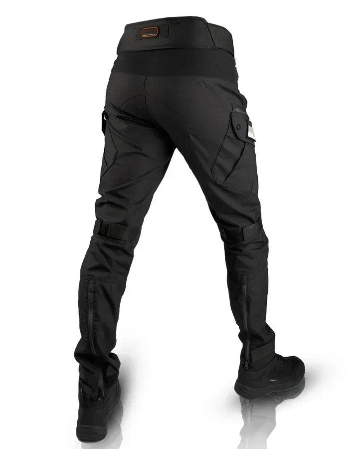 Calças táticas masculinas, duráveis e resistentes, com bolsos utilitários para outdoor e trabalho.