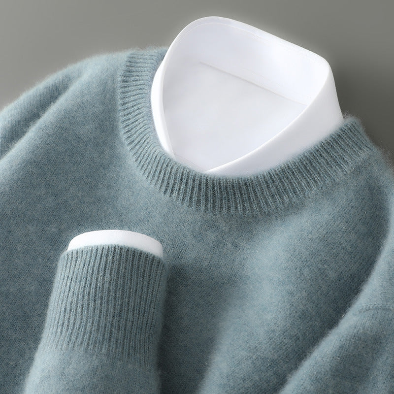 Pulôver masculino de inverno, confortável, estilo retrô e elegante para o dia a dia.
