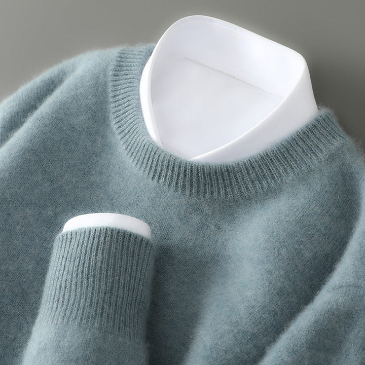 Pulôver masculino de inverno, confortável, estilo retrô e elegante para o dia a dia.