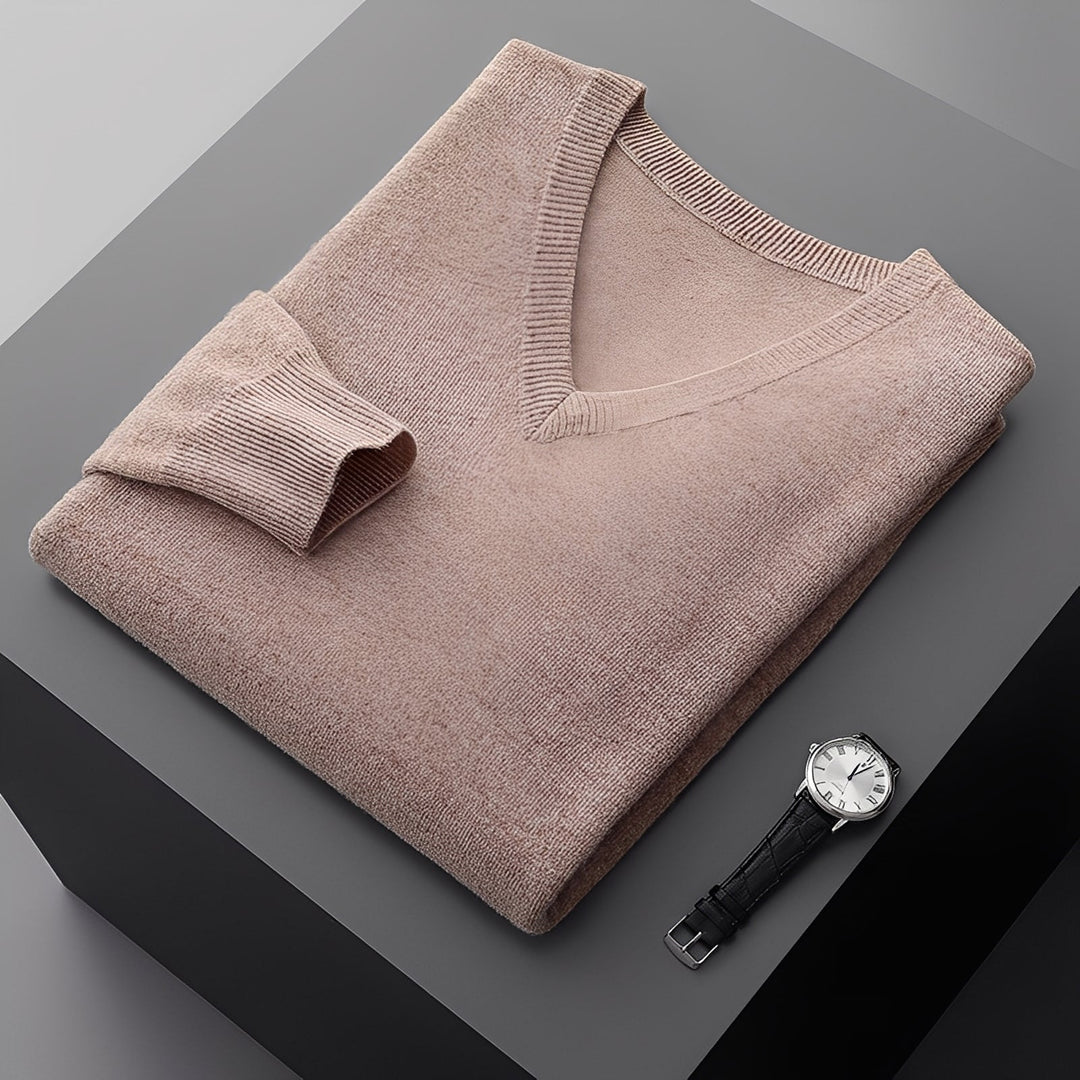 Pulôver Myron macio e confortável, perfeito para o frio do outono e inverno, estilo básico masculino.