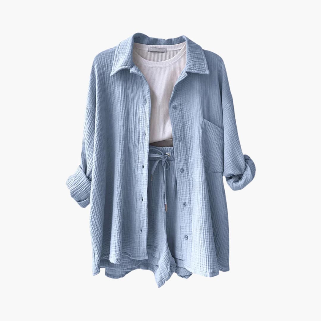 Peças femininas: conjunto Aurélie de duas peças, casual chique, com caimento perfeito.