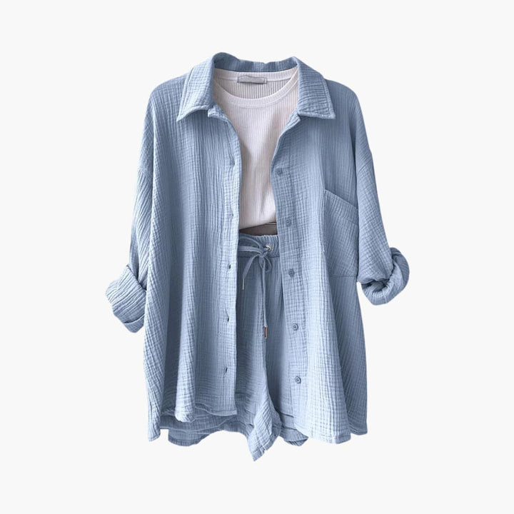 Peças femininas: conjunto Aurélie de duas peças, casual chique, com caimento perfeito.