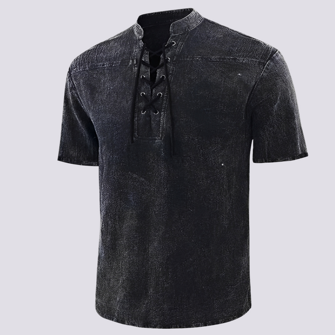 Look casual masculino: camisa clássica e confortável, ideal para o dia a dia.