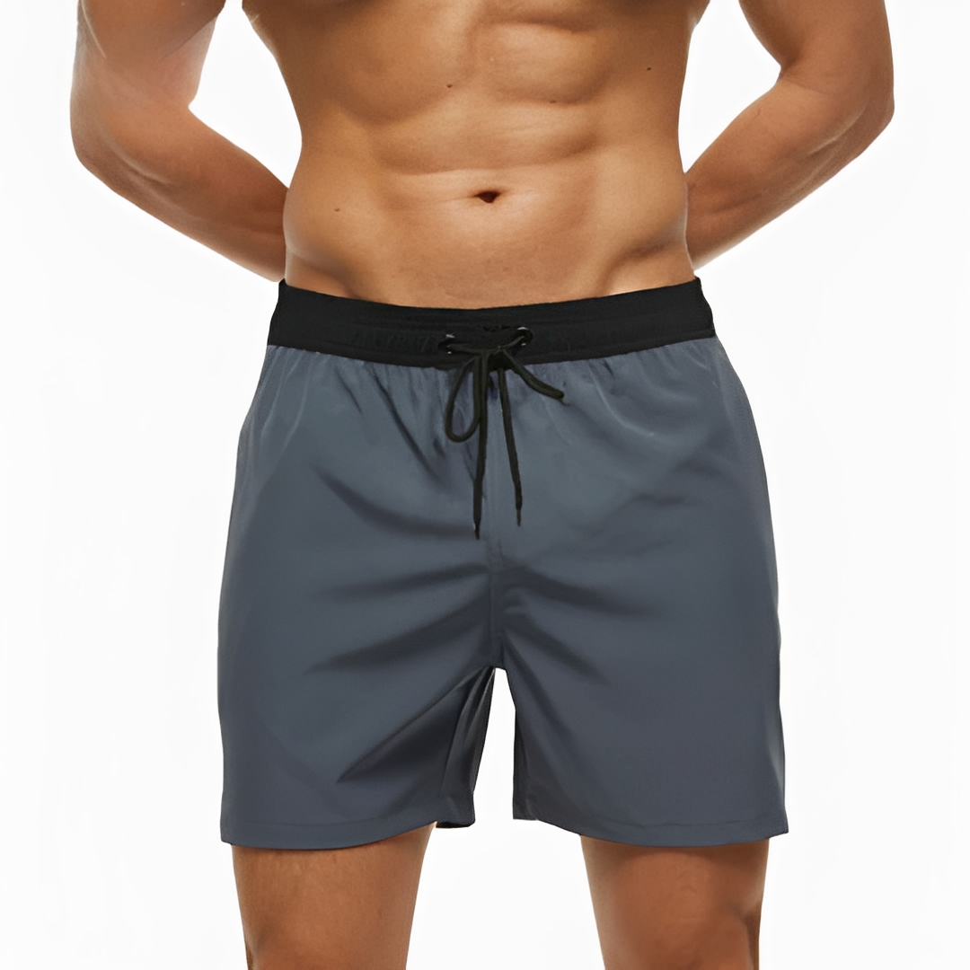 Calções de banho masculinos para o verão. Conforto, estilo casual e perfeitos para a praia.
