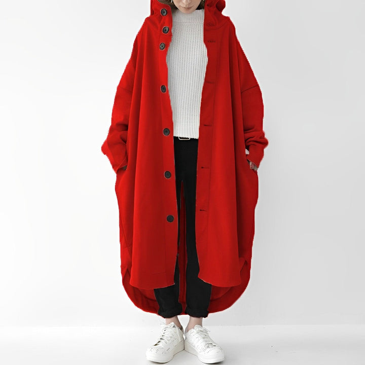 Sobretudo Cailyn feminino, trench coat longo e aconchegante. Perfeito para o inverno, com estilo na primavera/outono.