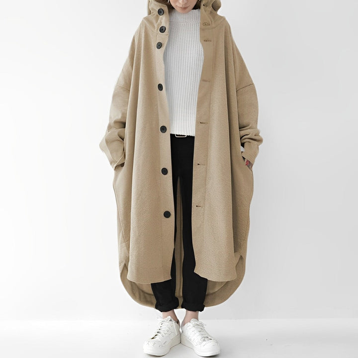 Casaco feminino Cailyn, sobretudo elegante e confortável para outwear de inverno e outono. Jaqueta com estilo.