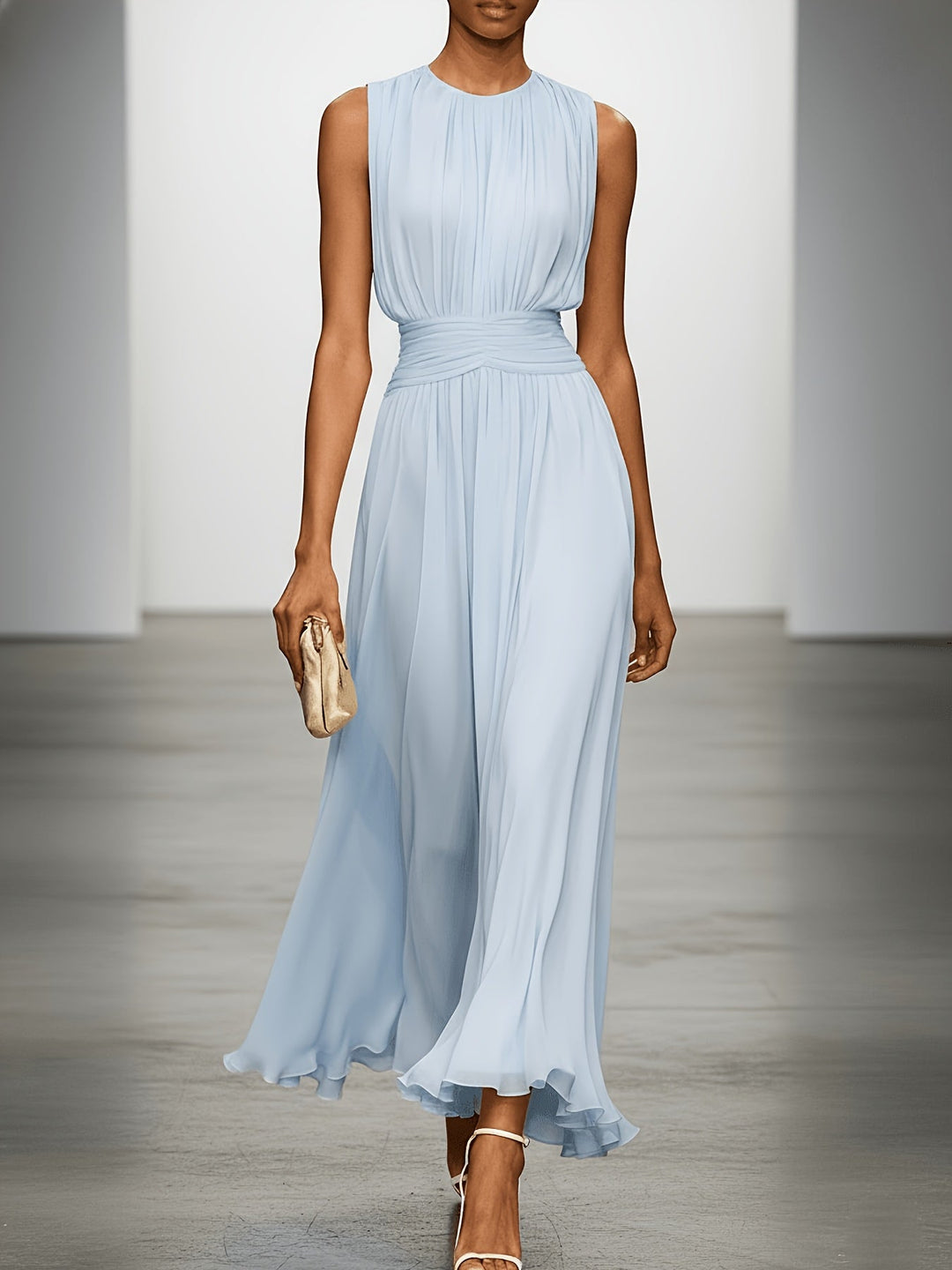 Vestido Maxi Feminino Kira. Elegante, fluido, perfeito para ocasiões especiais e moda verão. Conforto e estilo.