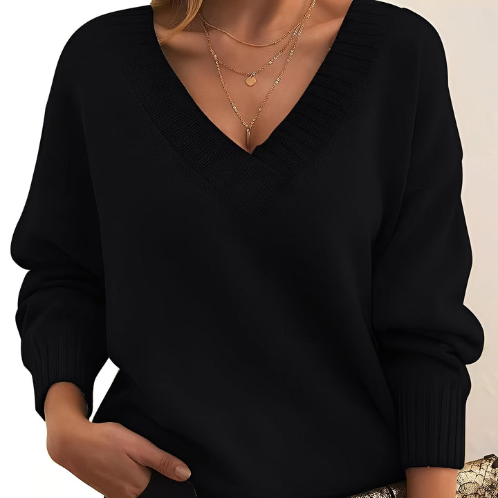 Suéter feminino versátil e elegante, fácil de combinar. Roupa feminina essencial para conforto e estilo em todas as estações.