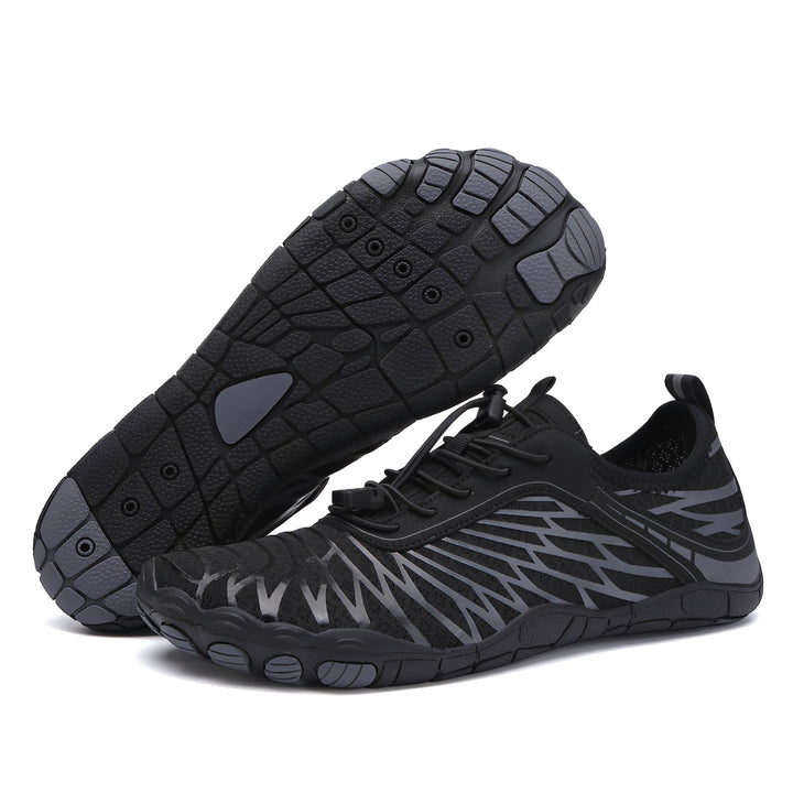 Sapatos de exterior masculinos descalços, perfeitos para trilhas e atividades de verão, leves e respiráveis.