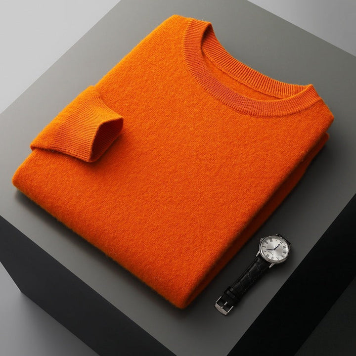 Suéter masculino Oscar, pulôver casual e confortável, ideal para moda de outono e inverno.