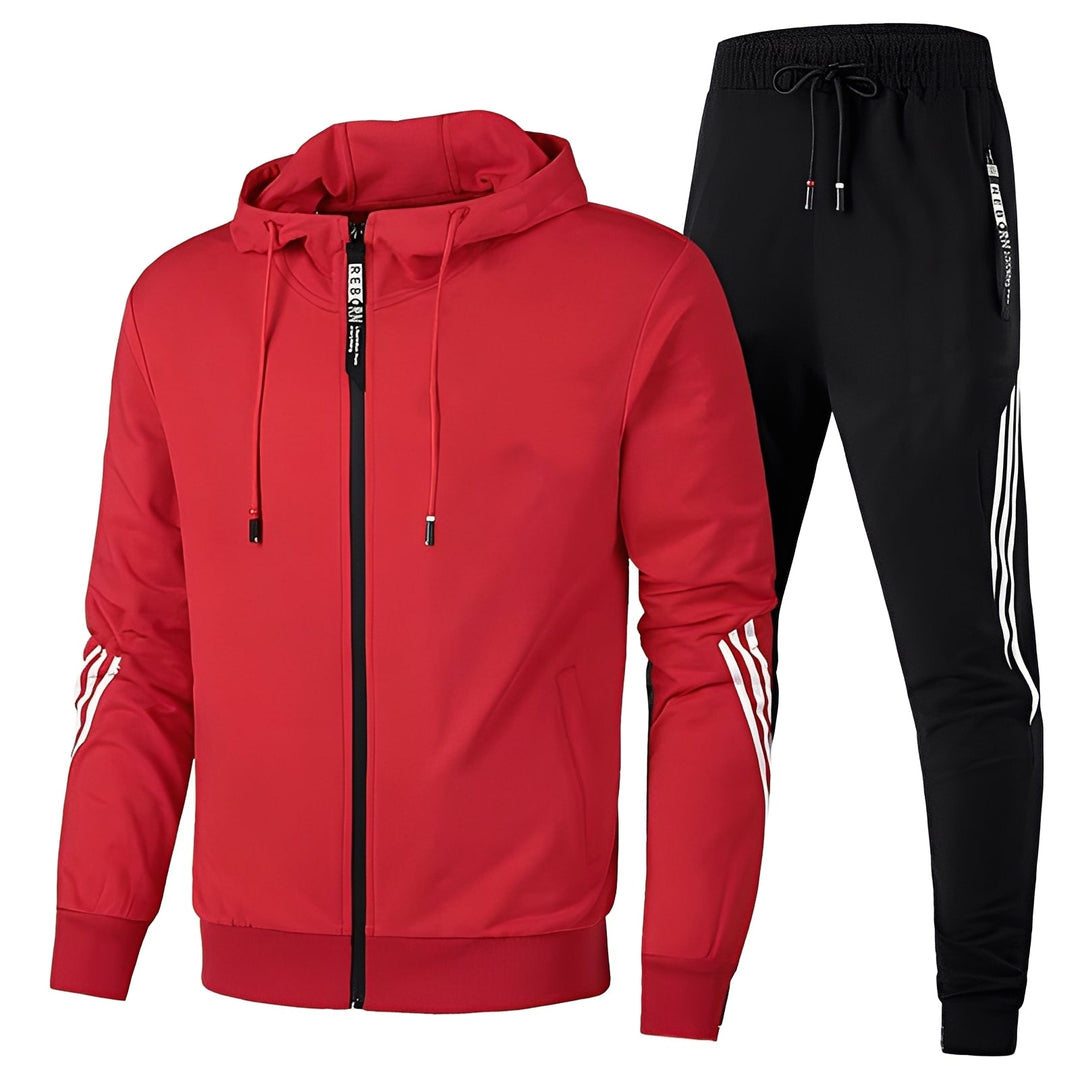 Agasalho masculino de moletom para outono/inverno. Conjunto esportivo com máximo conforto e estilo.