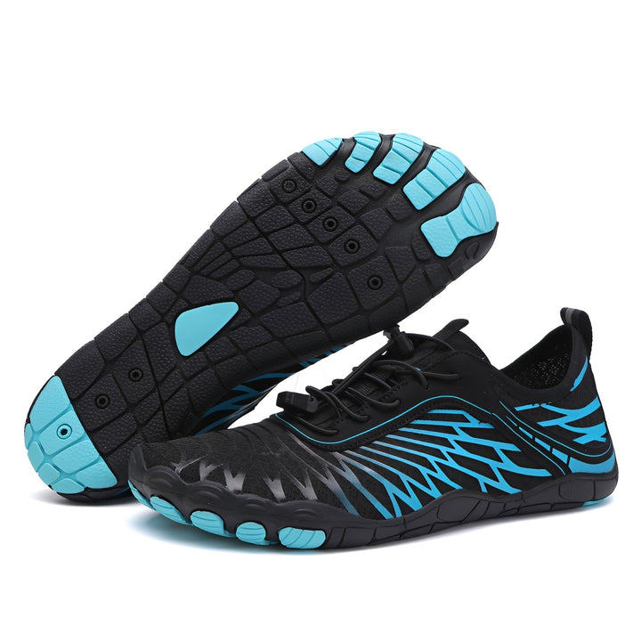 Sapatos descalços masculinos leves, ideais para caminhada e trilha ao ar livre no verão.