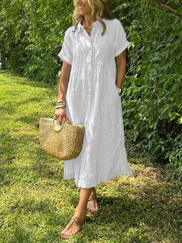 Vestido longo feminino de verão, confortável e leve, com caimento fluido, para moda praia e casual.