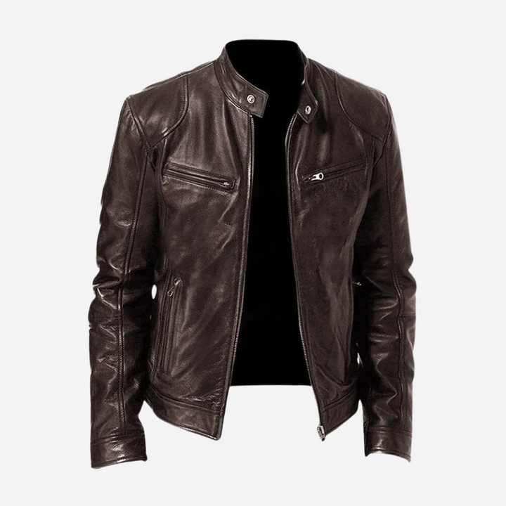 Jaqueta masculina estilo urbano para outono e inverno. Design moderno oferece elegância e conforto para o dia a dia.