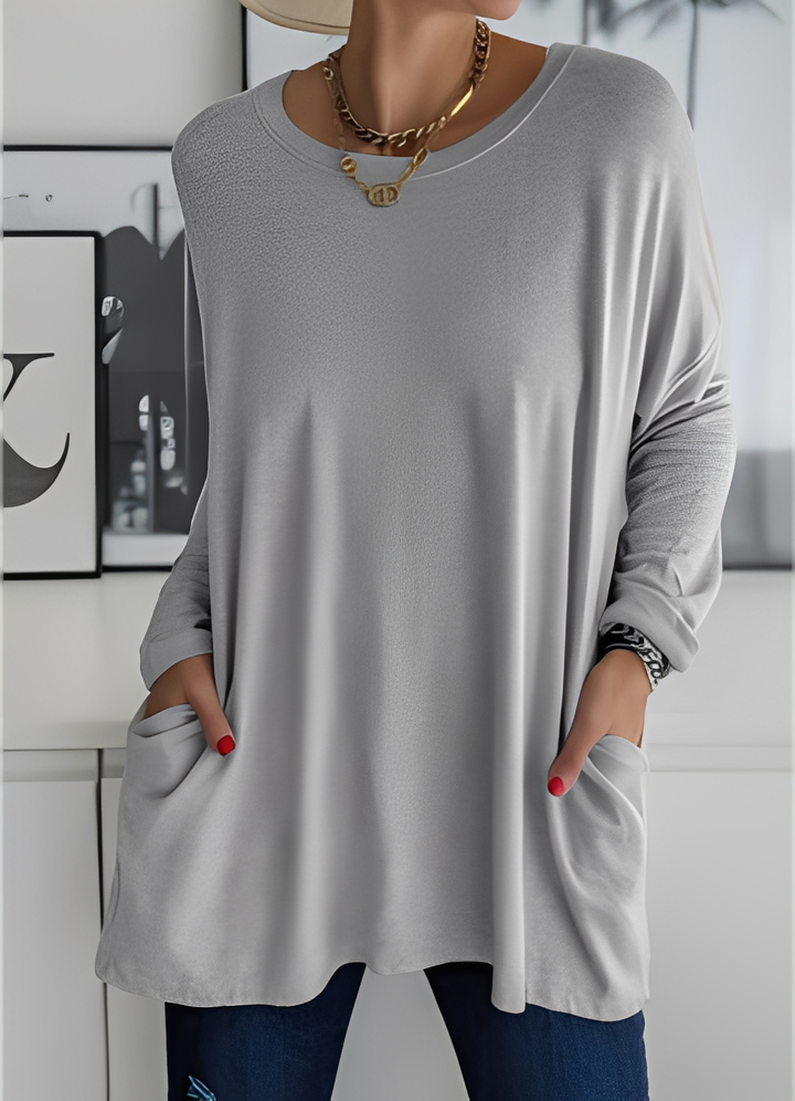 Suéter feminino versátil, perfeito para a moda de outono e inverno. Design solto e muito confortável.